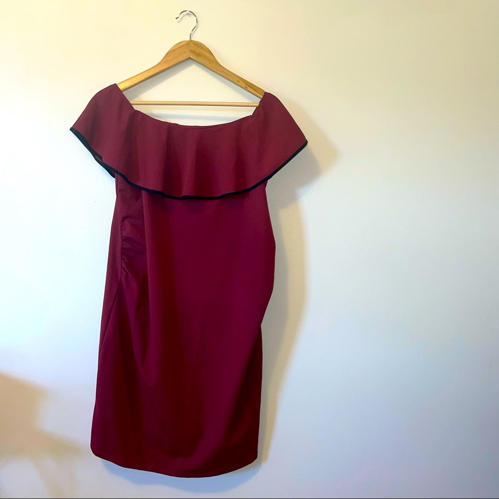 Pinkblush Maroon Maternity Dress